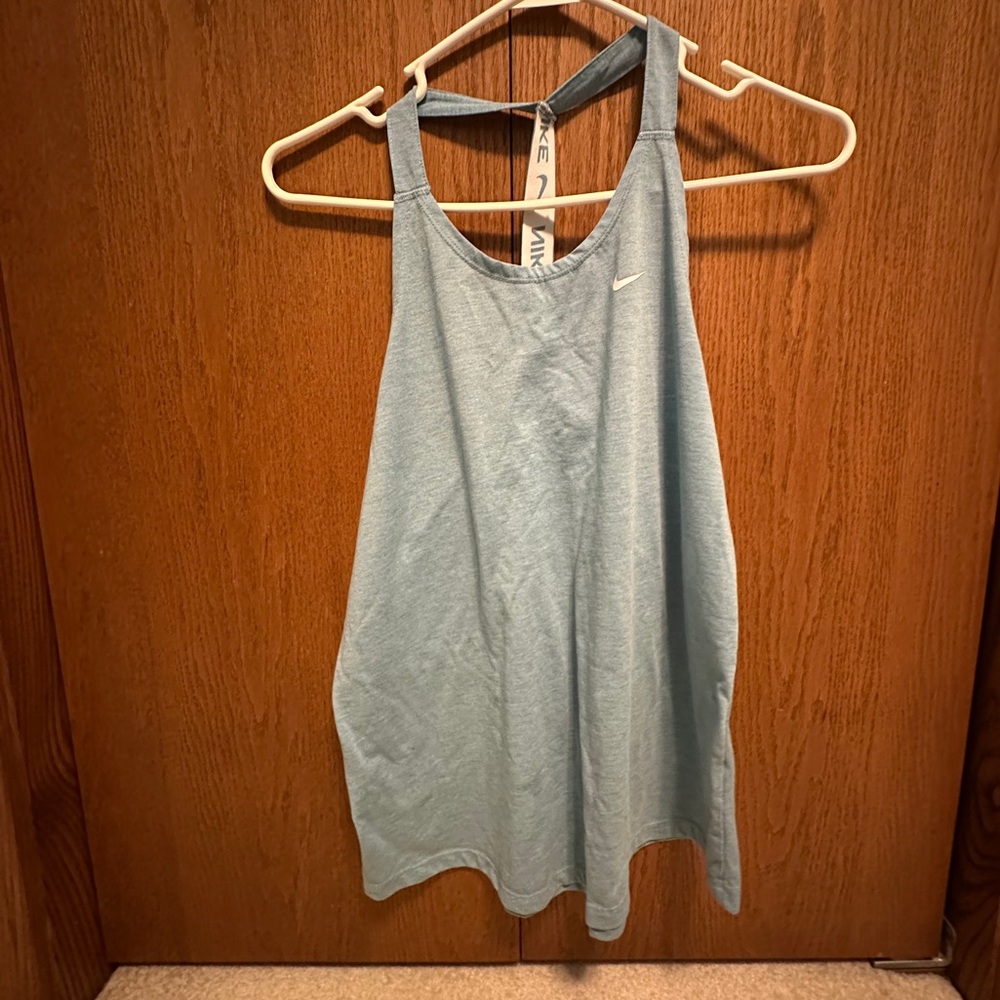 Nike blue dri fit tank top, size medium